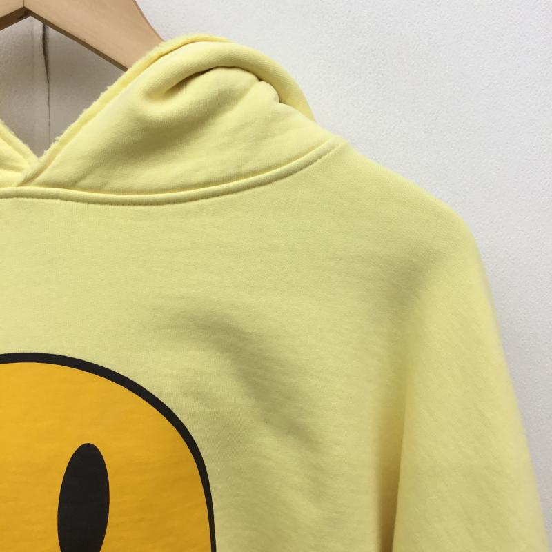 ドリューハウス drew house パーカー 長袖 M プリント X キャラクター 黄 / イエロー / メンズ USED 古着 中古 10101091