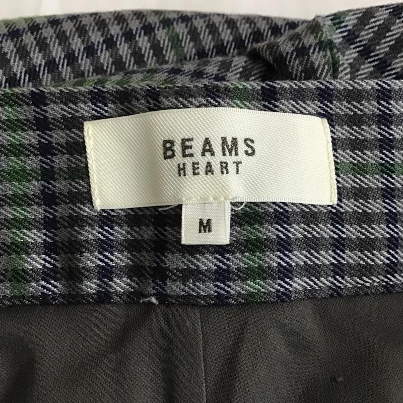 ビームス ハート BEAMS HEART ボトムス ボトムス 43-23-0549-644 ガンクラブチェックフレアパンツ M チェック 灰 / グレー / X ダークグレー / ダークグレー / X 緑 / グリーン /  レディース USED 古着 中古 10101132