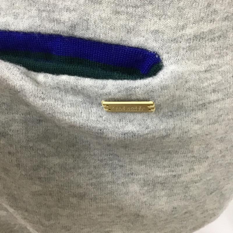 ブルーレーベル・クレストブリッジ BLUE LABEL CRESTBRIDGE カーディガン 長袖 55N38-240-07 38 無地 灰 / グレー / レディース USED 古着 中古 10101138
