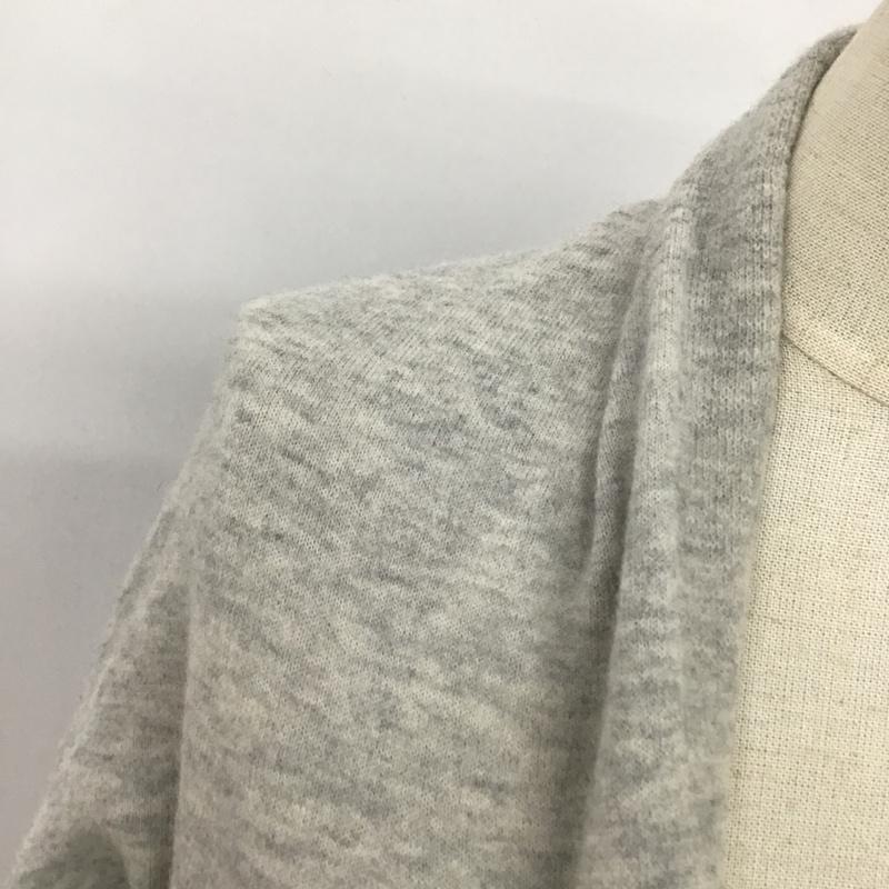 ブルーレーベル・クレストブリッジ BLUE LABEL CRESTBRIDGE カーディガン 長袖 55N38-240-07 38 無地 灰 / グレー / レディース USED 古着 中古 10101138