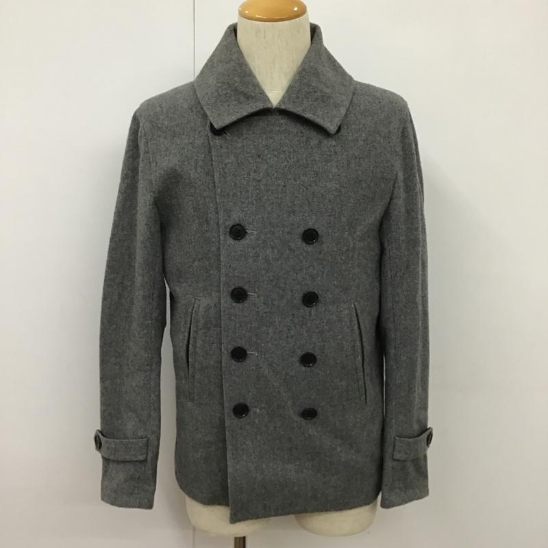 トミー TOMMY コート ピーコート M 無地 灰 / グレー / メンズ USED 古着 中古 10101142