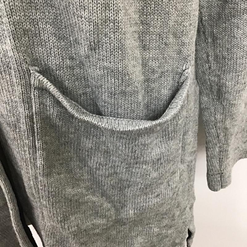 アーバンリサーチ URBAN RESEARCH カーディガン 長袖 WH66-12M002 ガウン 38 無地 灰 / グレー / メンズ USED 古着 中古 10101153