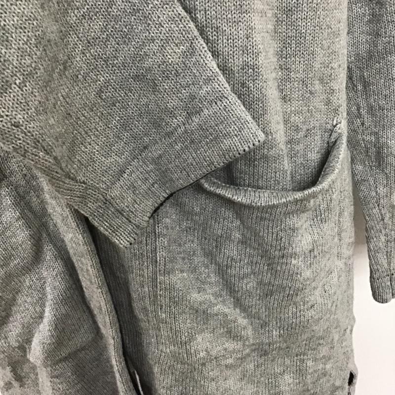 アーバンリサーチ URBAN RESEARCH カーディガン 長袖 WH66-12M002 ガウン 38 無地 灰 / グレー / メンズ USED 古着 中古 10101153
