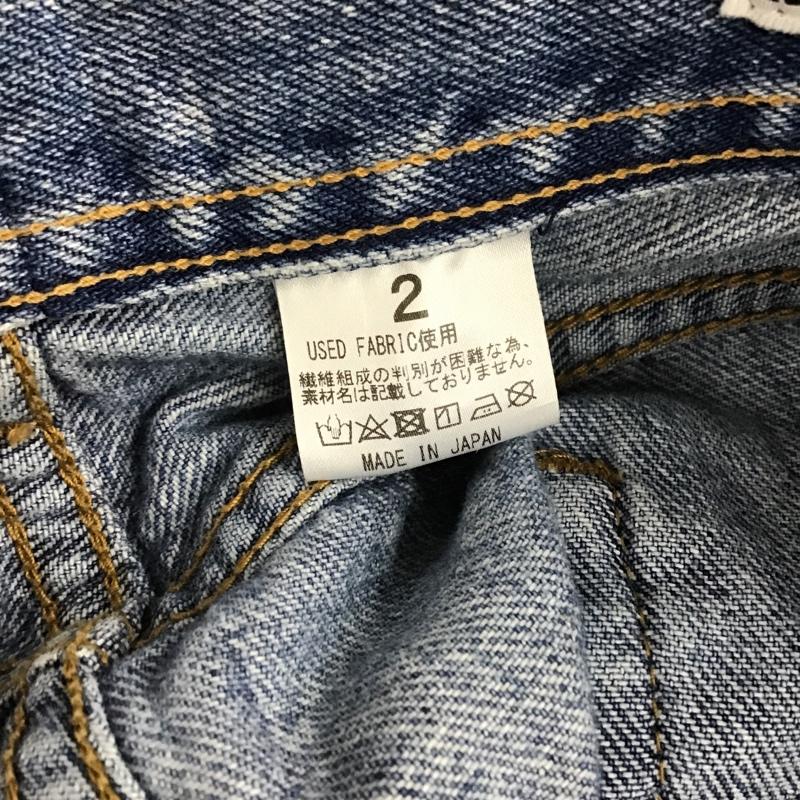 サニーサイドアップ MADE by sunny side up パンツ デニム、ジーンズ ジーパン ロゴ、文字 青 / ブルー / メンズ USED 古着 中古 10101169