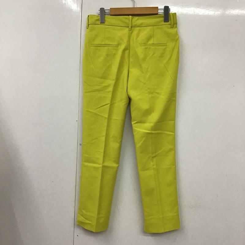 ザラ ZARA パンツ スラックス 7290 042 520 センタープレス 無地 黄 / イエロー /  レディース USED 古着 中古 10101179
