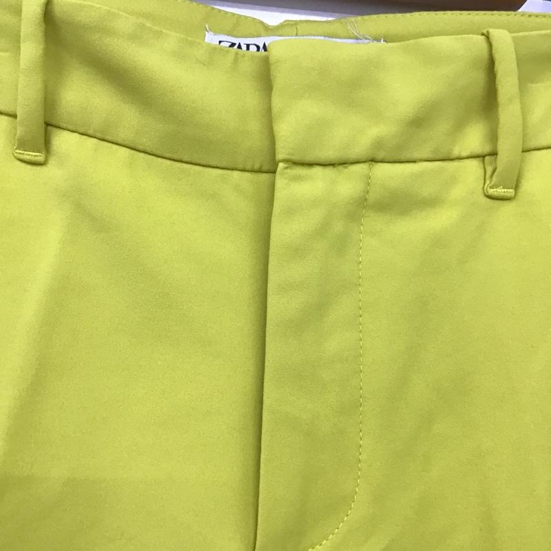 ザラ ZARA パンツ スラックス 7290 042 520 センタープレス 無地 黄 / イエロー /  レディース USED 古着 中古 10101179