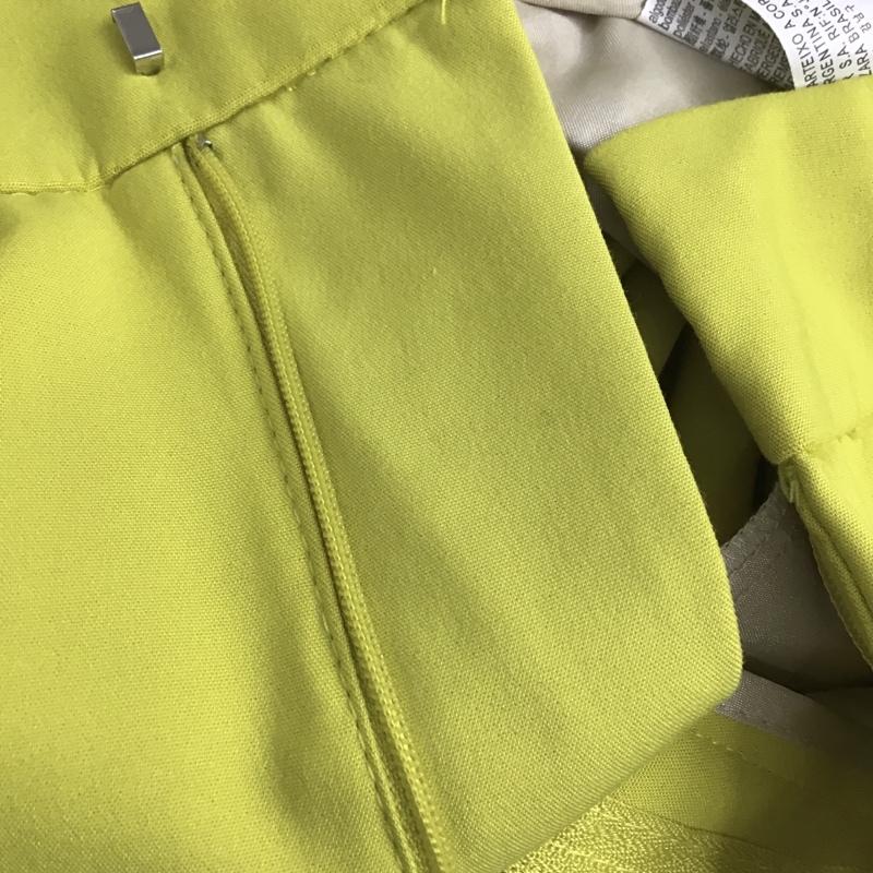 ザラ ZARA パンツ スラックス 7290 042 520 センタープレス 無地 黄 / イエロー /  レディース USED 古着 中古 10101179