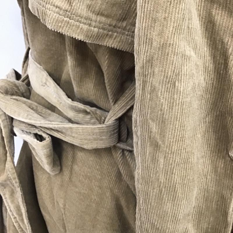 ダブルクローゼット w closet コート トレンチコート 263801 ボアライナー コーデュロイ FREE 無地 ベージュ / ベージュ / レディース USED 古着 中古 10101180