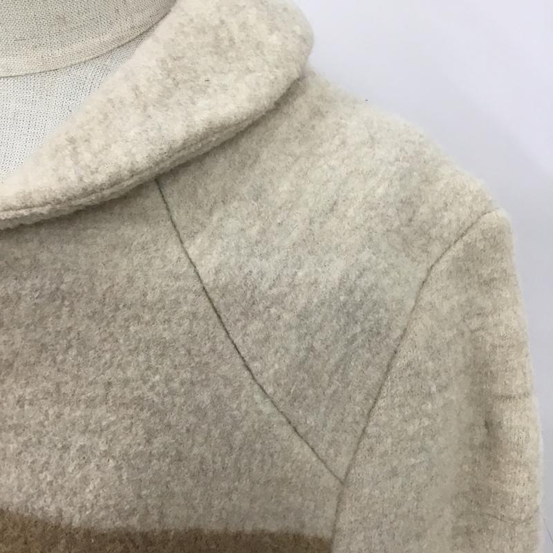 ビュル デ サボン bulle de savon コート コート一般 03-01-CO-041-13-2 ウール 丸襟 ロング丈 FREE 無地 ベージュ / ベージュ / X 茶 / ブラウン / X 緑 / グリーン / レディース USED 古着 中古 10101198