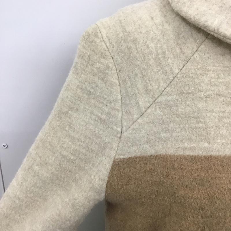 ビュル デ サボン bulle de savon コート コート一般 03-01-CO-041-13-2 ウール 丸襟 ロング丈 FREE 無地 ベージュ / ベージュ / X 茶 / ブラウン / X 緑 / グリーン / レディース USED 古着 中古 10101198