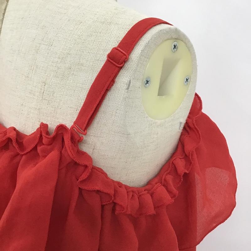 ダブルクローゼット w closet カットソー 長袖 FREE 刺繍 赤 / レッド /  レディース USED 古着 中古 10101239