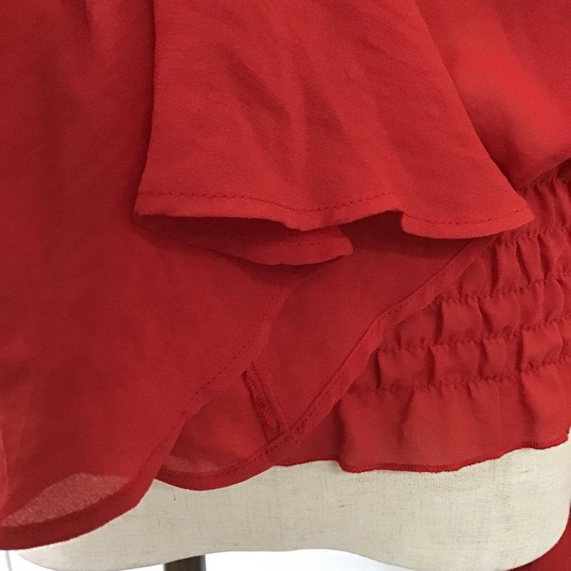 ダブルクローゼット w closet カットソー 長袖 FREE 刺繍 赤 / レッド /  レディース USED 古着 中古 10101239