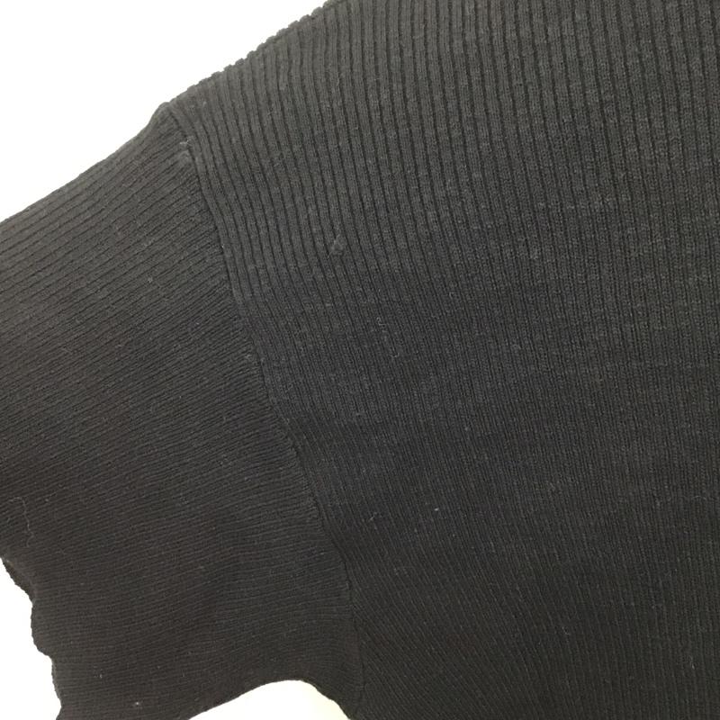 アングリッド Ungrid カットソー 半袖 半袖ニット カラーニットカットソー Vネックニットカットソー リブニットカットソー FREE 無地 黒 / ブラック /  レディース USED 古着 中古 10101247