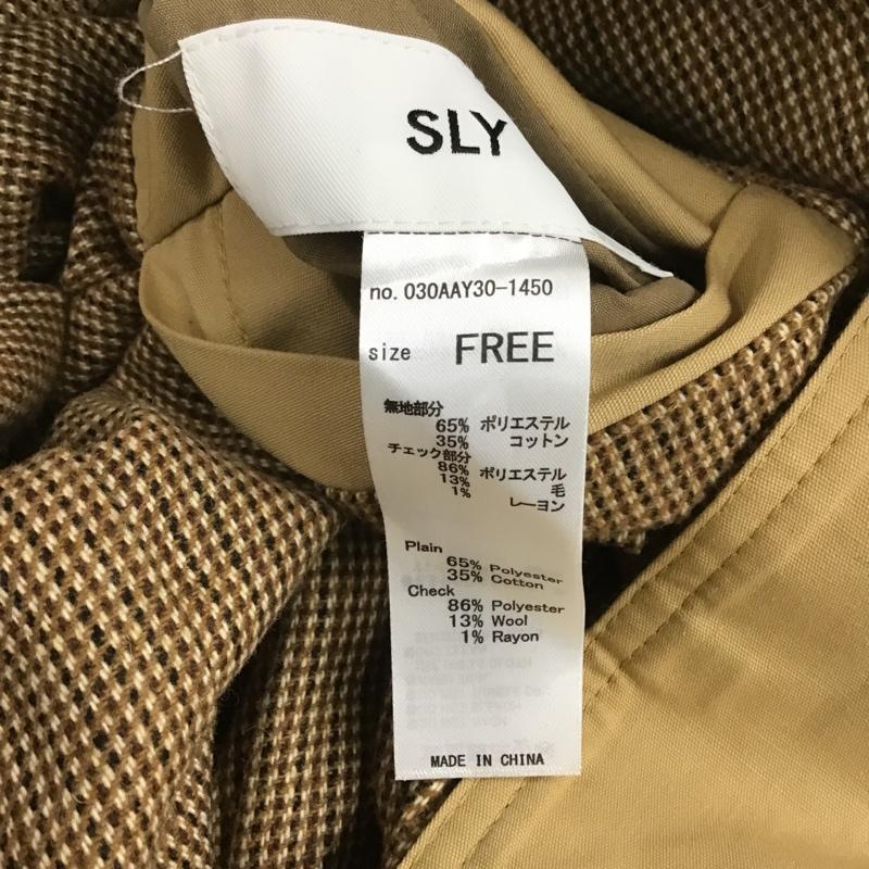 スライ SLY ジャケット、上着 ジャンパー、ブルゾン 030AAY30-1450 ステンカラーコート ロングコート ロングカラージャケット FREE 無地 ベージュ / ベージュ / レディース USED 古着 中古 10101256