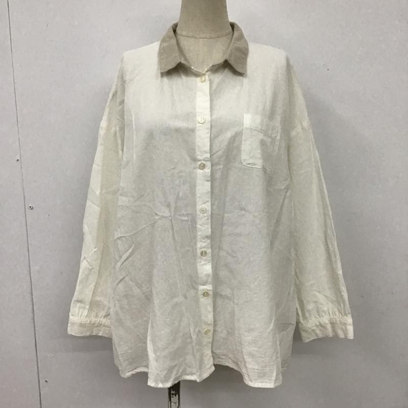 サマンサモスモス Samansa Mos2 シャツ、ブラウス 長袖 FLD-1711508 サマンサモスモスクレリックシャツ 長袖シャツ カラーシャツ FREE 無地 白 / ホワイト / レディース USED 古着 中古 10101265
