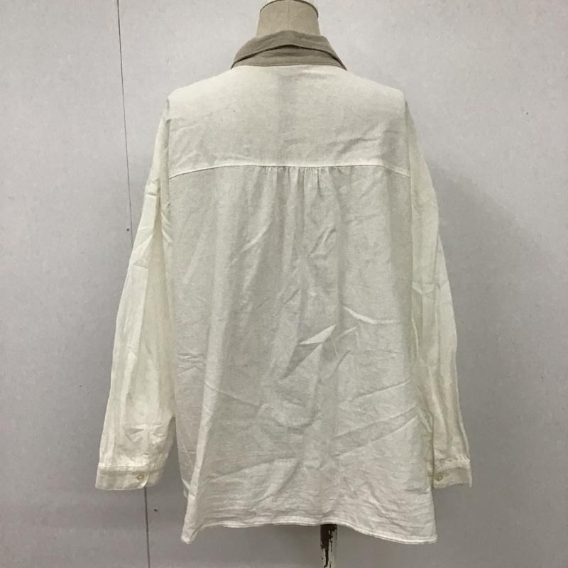 サマンサモスモス Samansa Mos2 シャツ、ブラウス 長袖 FLD-1711508 サマンサモスモスクレリックシャツ 長袖シャツ カラーシャツ FREE 無地 白 / ホワイト / レディース USED 古着 中古 10101265