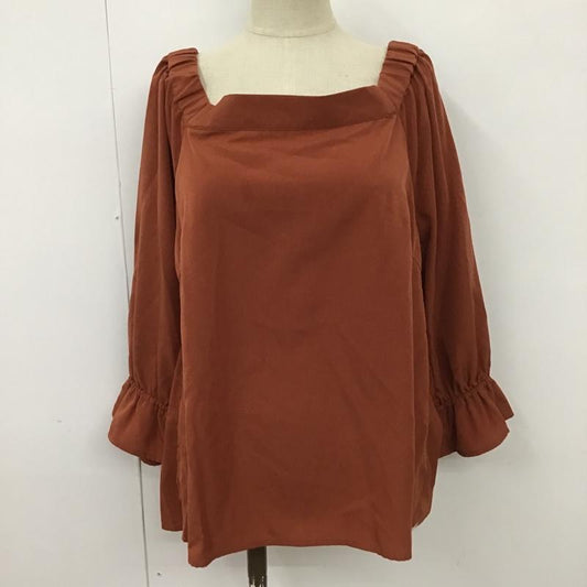 ナノベース nano base カットソー 半袖 BM82SHL010FL ブラウス トップス 長袖シャツ FREE 無地 橙 / オレンジ /  レディース USED 古着 中古 10101269