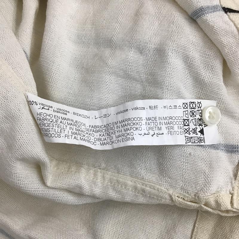 ザラ ZARA シャツ、ブラウス 半袖 半袖シャツ カラーシャツ カジュアルシャツ ストライプシャツ L ストライプ ベージュ / ベージュ / メンズ USED 古着 中古 10101275