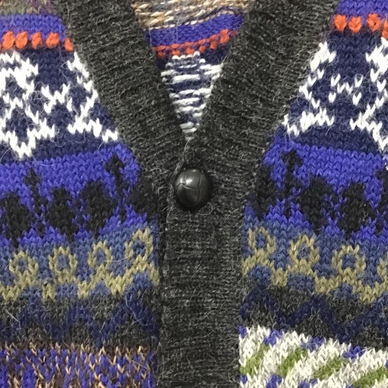 古着 USED ベスト ベスト ニットベスト ノースリーブカットソー Vネックベスト セーター 古着 ヴィンテージ M 総柄 マルチカラー / マルチカラー / レディース USED 古着 中古 10101277