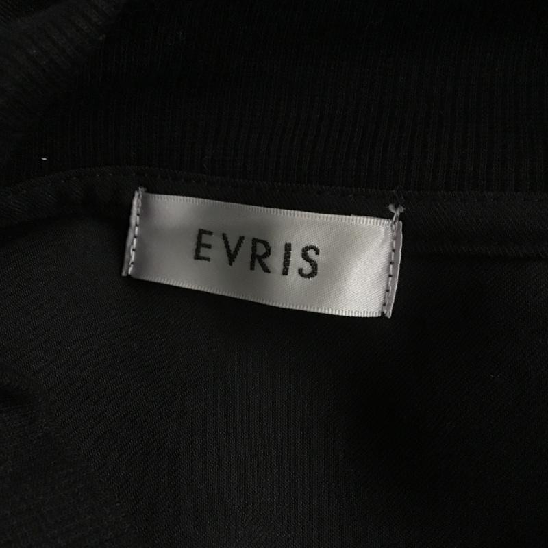 エヴリス EVRIS ジャケット、上着 ジャンパー、ブルゾン ジップアップジャケット ジャンパー アウター ノーカラージャケット FREE 無地 黒 / ブラック / レディース USED 古着 中古 10101279