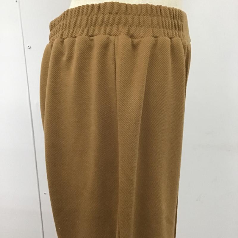 ニコアンド niko and... パンツ スラックス ST94TL02AD カットカルゼフレアパンツ センタープレス フレアパンツ カジュアルパンツ 3 無地 キャメル / キャメル /  レディース USED 古着 中古 10101292