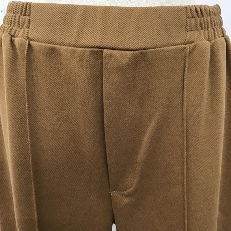 ニコアンド niko and... パンツ スラックス ST94TL02AD カットカルゼフレアパンツ センタープレス フレアパンツ カジュアルパンツ 3 無地 キャメル / キャメル /  レディース USED 古着 中古 10101292