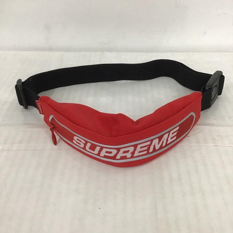 シュプリーム Supreme ボディバッグ ボディバッグ ランニングウエストポーチ 19SS ロゴ、文字 赤 / レッド / X 黒 / ブラック / メンズ USED 古着 中古 10101309