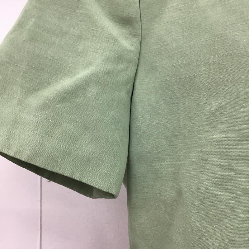 ザラ ZARA ジャケット、上着 ジャケット、ブレザー 2010 713 551 半袖 ショート丈 タグ付き M 無地 薄緑 / ライトグリーン / レディース USED 古着 中古 10101315