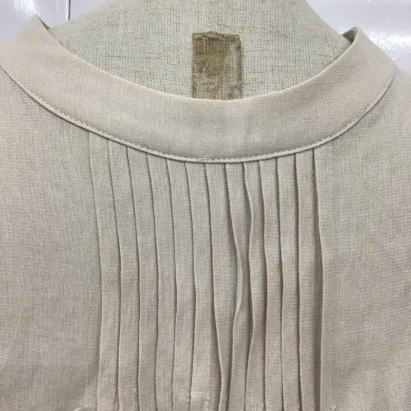 ローズバッド ROSE BUD チュニック 長袖 600-0210014 ピンタック FREE 無地 グレージュ / グレージュ / レディース USED 古着 中古 10101320