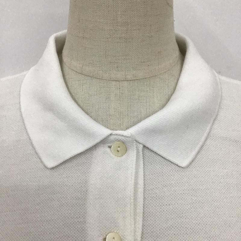 ラコステ LACOSTE ポロシャツ 半袖 36 無地 白 / ホワイト / レディース USED 古着 中古 10101325