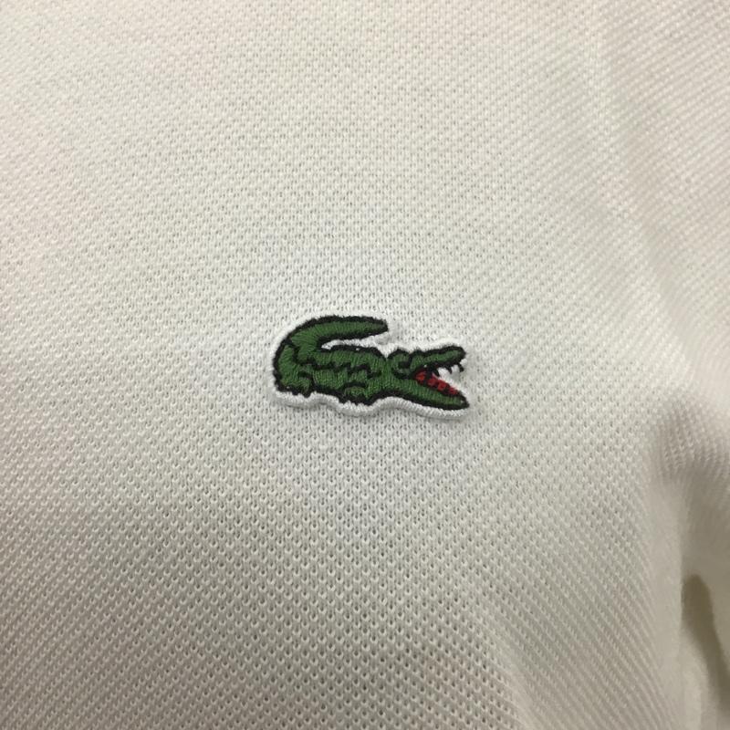 ラコステ LACOSTE ポロシャツ 半袖 36 無地 白 / ホワイト / レディース USED 古着 中古 10101325