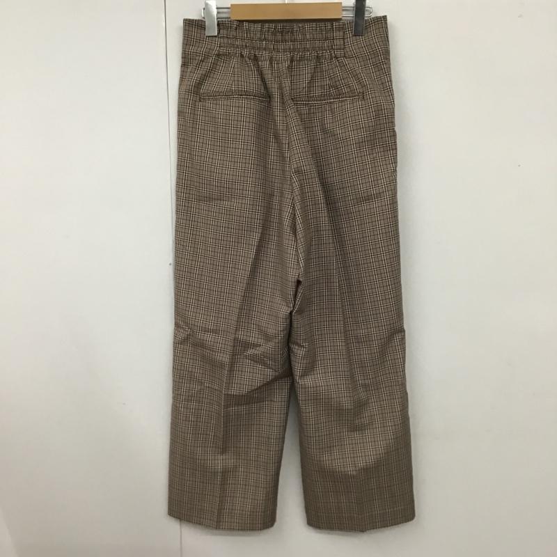 ニコアンド niko and... ボトムス ボトムス S204NL45AD クロップドパンツ L チェック 茶 / ブラウン / X 赤 / レッド / X アイボリー / アイボリー /  レディース USED 古着 中古 10101353