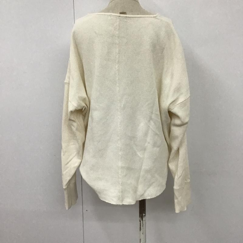 ニコアンド niko and... カットソー 長袖 M 無地 オフホワイト / オフホワイト /  レディース USED 古着 中古 10101376