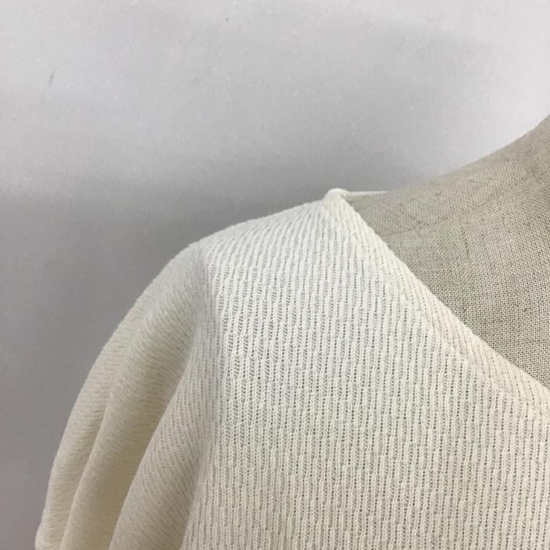 ニコアンド niko and... カットソー 長袖 M 無地 オフホワイト / オフホワイト /  レディース USED 古着 中古 10101376