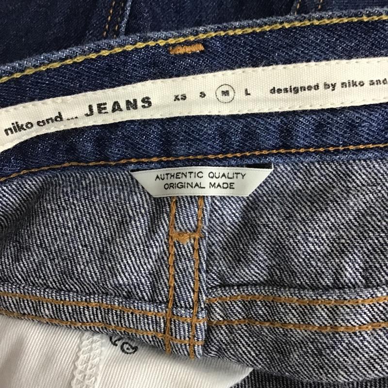 ニコアンド niko and... パンツ デニム、ジーンズ M 無地 インディゴ / インディゴ /  レディース USED 古着 中古 10101382