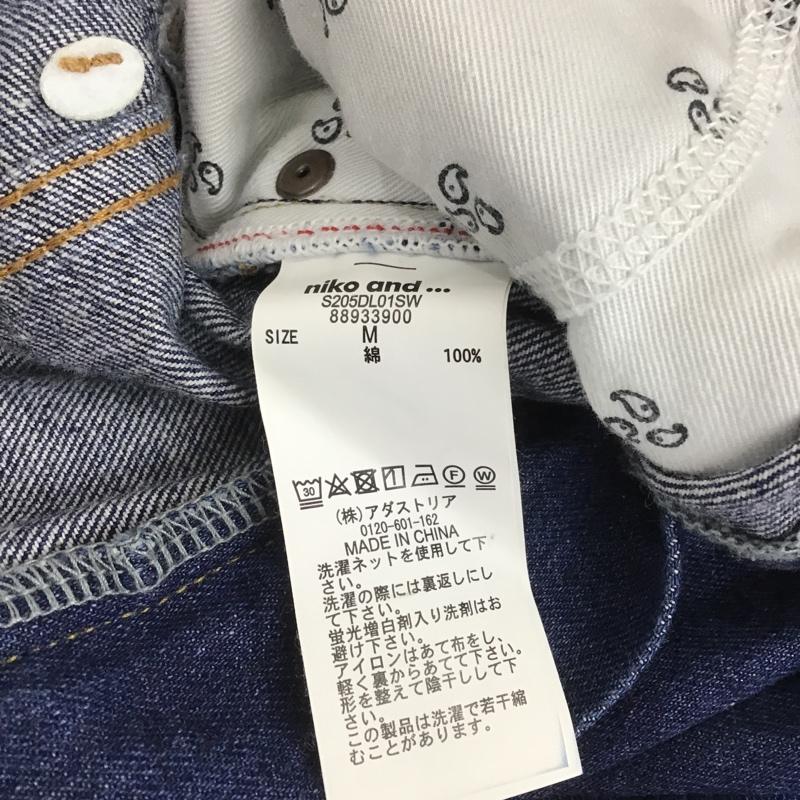 ニコアンド niko and... パンツ デニム、ジーンズ M 無地 インディゴ / インディゴ /  レディース USED 古着 中古 10101382