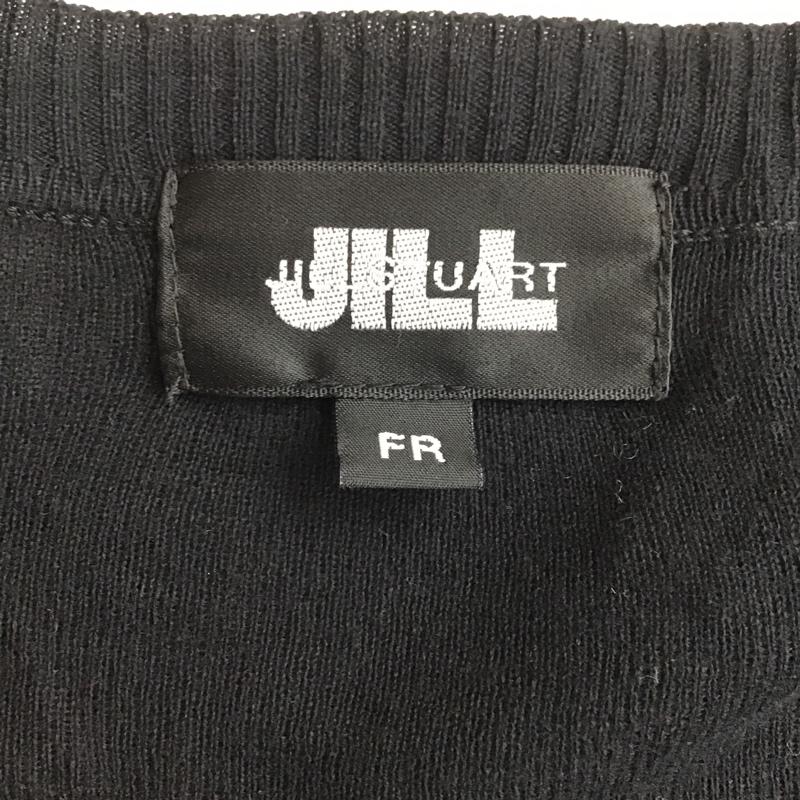 ジルスチュアート JILLSTUART カーディガン 長袖 125-260287 ビシュー コットン FREE 無地 黒 / ブラック / レディース USED 古着 中古 10101392