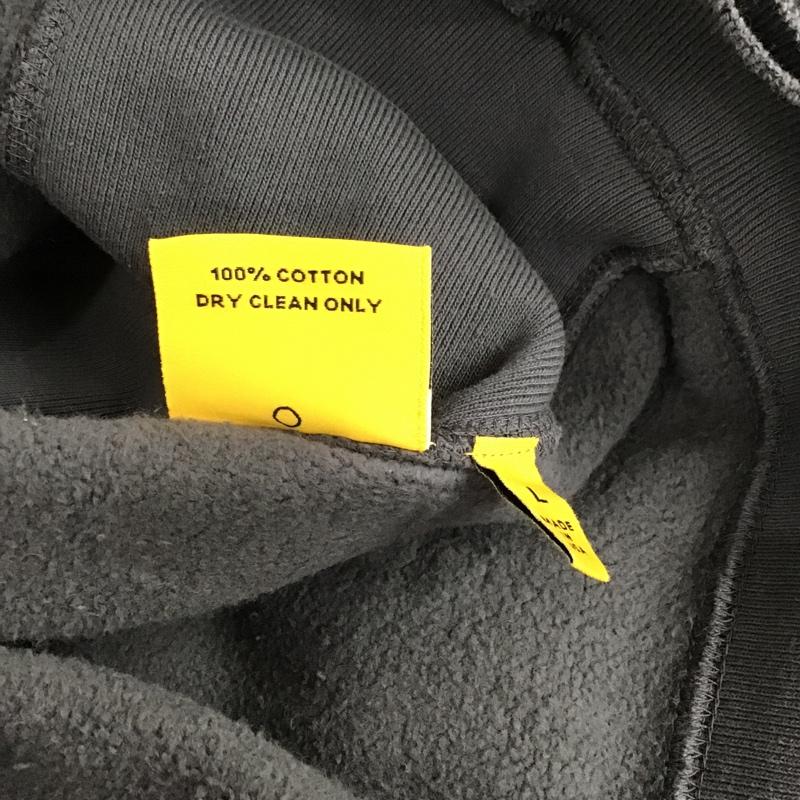ギャラリーデプト GALLERY DEPT パーカー 長袖 LA RAMS Hoodie ヴィンテージ加工 ペイント プルオーバー 裏起毛 L ロゴ、文字 ダークグレー / ダークグレー / メンズ USED 古着 中古 10101401