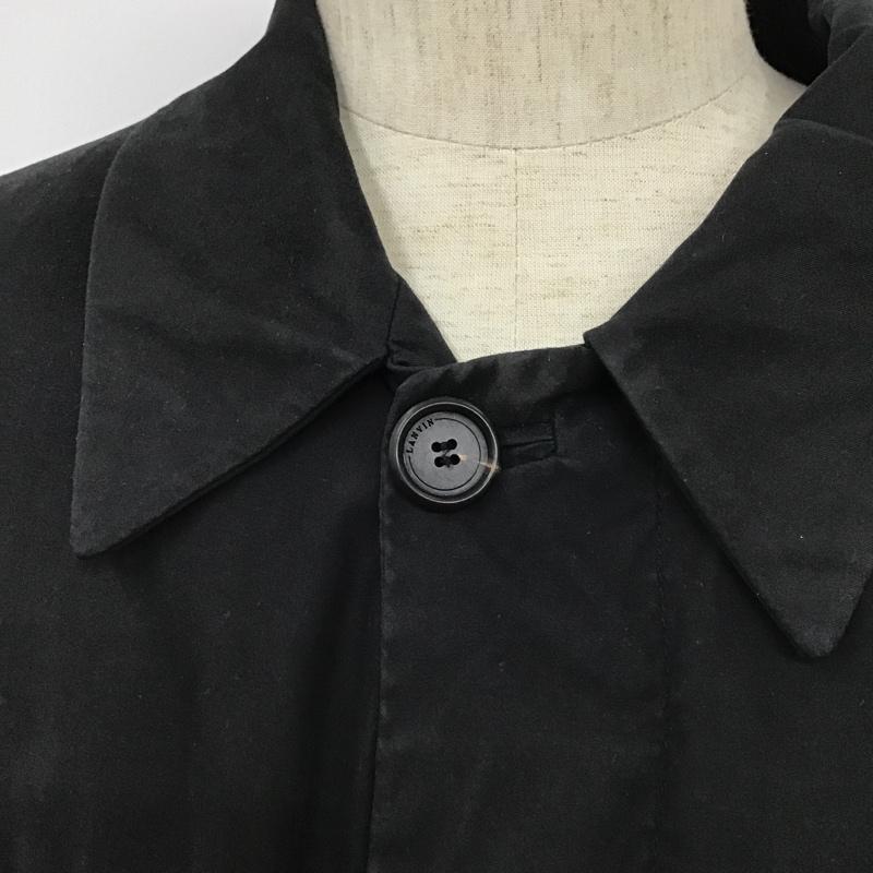 ランバン LANVIN ジャケット、上着 ジャンパー、ブルゾン ロングコート カラーロングジャケット カジュアルジャケット アウター 無地 黒 / ブラック / メンズ USED 古着 中古 10101418
