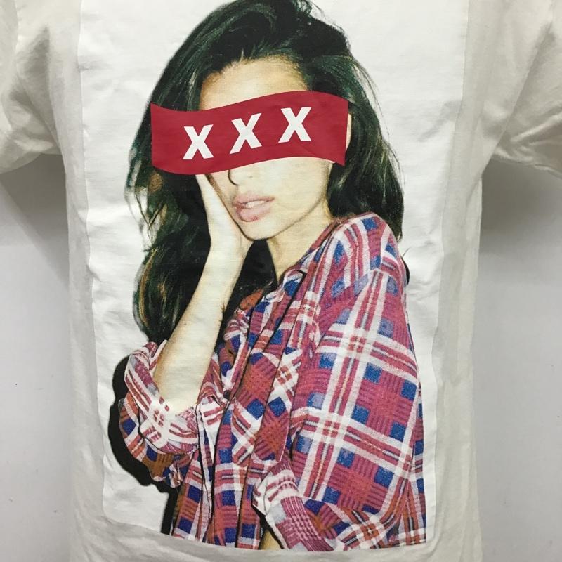 ゴッドセレクショントリプルエックス GOD SELECTION XXX Tシャツ 半袖 半袖カットソー プリントTシャツ クルーネックカットソー S プリント 白 / ホワイト / メンズ USED 古着 中古 10101422