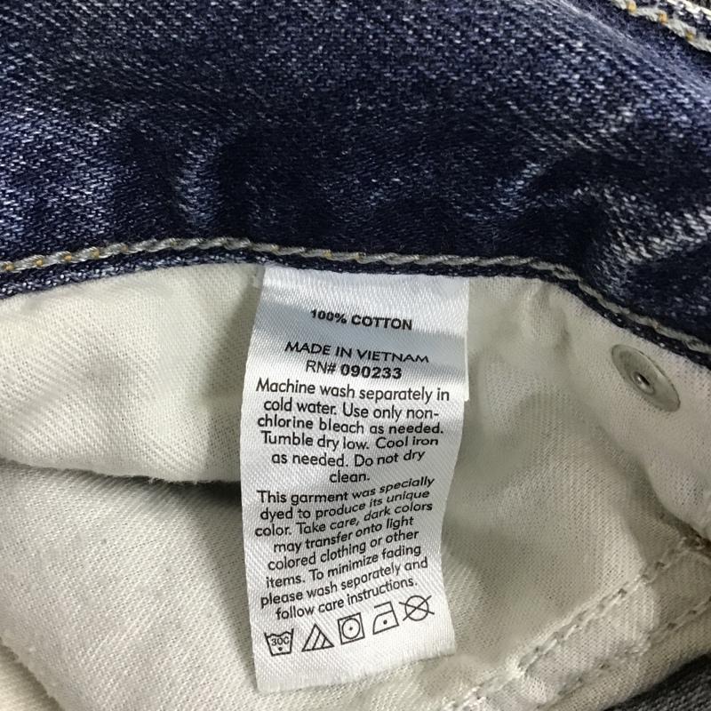 エッセンシャルズ ESSENTIALS パンツ デニム、ジーンズ デニムパンツ ダメージ加工 カジュアルジーンズ ストレートパンツ 34 無地 インディゴ / インディゴ / メンズ USED 古着 中古 10101424
