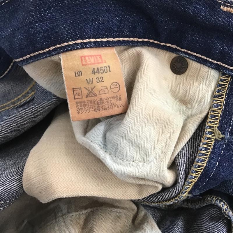 リーバイス・ビンテージ・クロージング LEVI'S VINTAGE CLOTHING パンツ デニム、ジーンズ 44501 デニムパンツ ダメージ加工 カジュアルジーンズ ストレートパンツ 古着 ヴィンテージ 32インチ 無地 インディゴ / インディゴ / メンズ USED 古着 中古 10101425