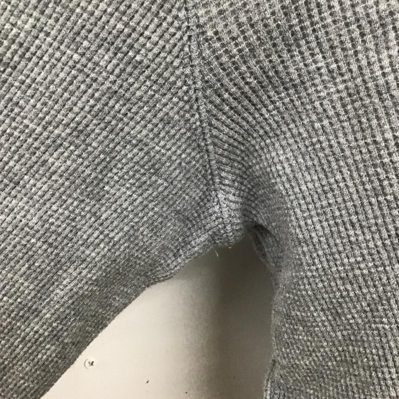 エッセンシャルズ ESSENTIALS カットソー 長袖 8312-343-1433 長袖Tシャツ ヘンリーネックカットソー ワッフルロングスリーブカットソー S 無地 灰 / グレー / メンズ USED 古着 中古 10101429