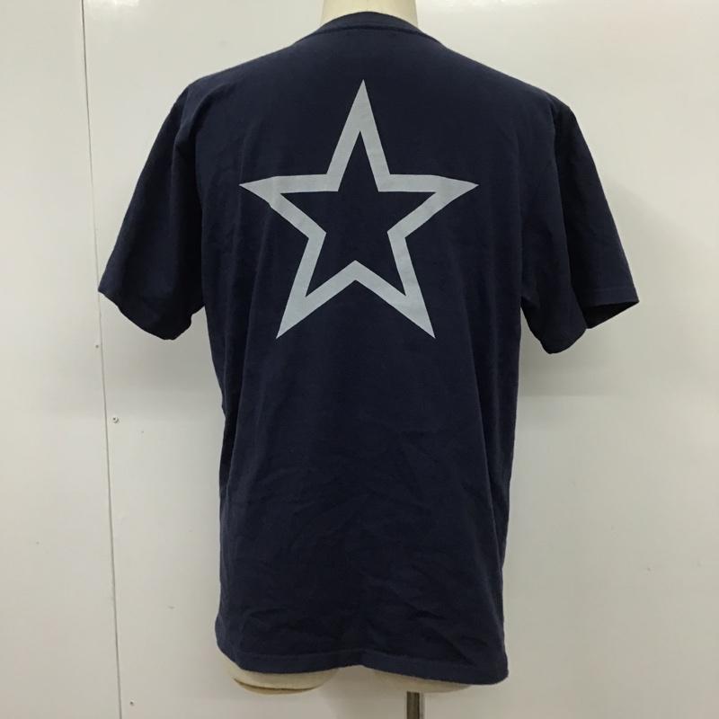 ヴァンソン VANSON Tシャツ 半袖 半袖カットソー プリントTシャツ クルーネックカットソー XL ロゴ、文字 紺 / ネイビー / メンズ USED 古着 中古 10101432