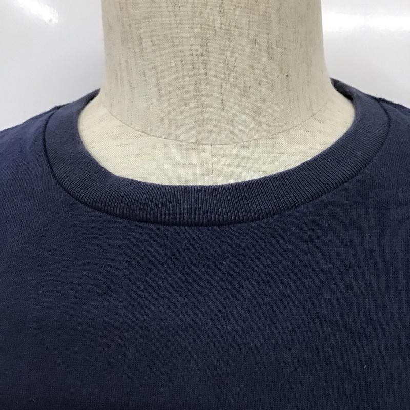 ヴァンソン VANSON Tシャツ 半袖 半袖カットソー プリントTシャツ クルーネックカットソー XL ロゴ、文字 紺 / ネイビー / メンズ USED 古着 中古 10101432