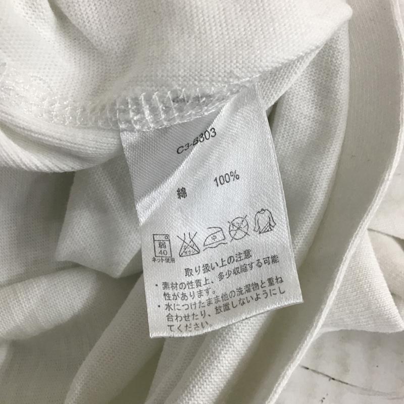 チャンピオン Champion カットソー 半袖 半袖スウェットカットソー プリントTシャツ クルーネックカットソー L プリント 白 / ホワイト / メンズ USED 古着 中古 10101435