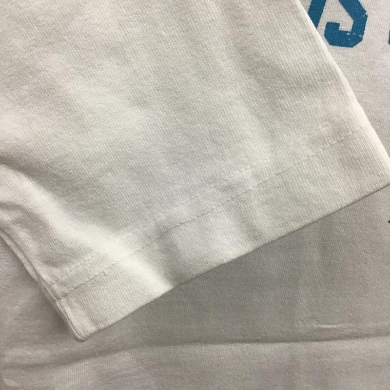 アコースティック ACOUSTIC カットソー 七分袖 七分丈カットソー ラグランカットソー プリントTシャツ クルーネックカットソー M プリント 白 / ホワイト / メンズ USED 古着 中古 10101437