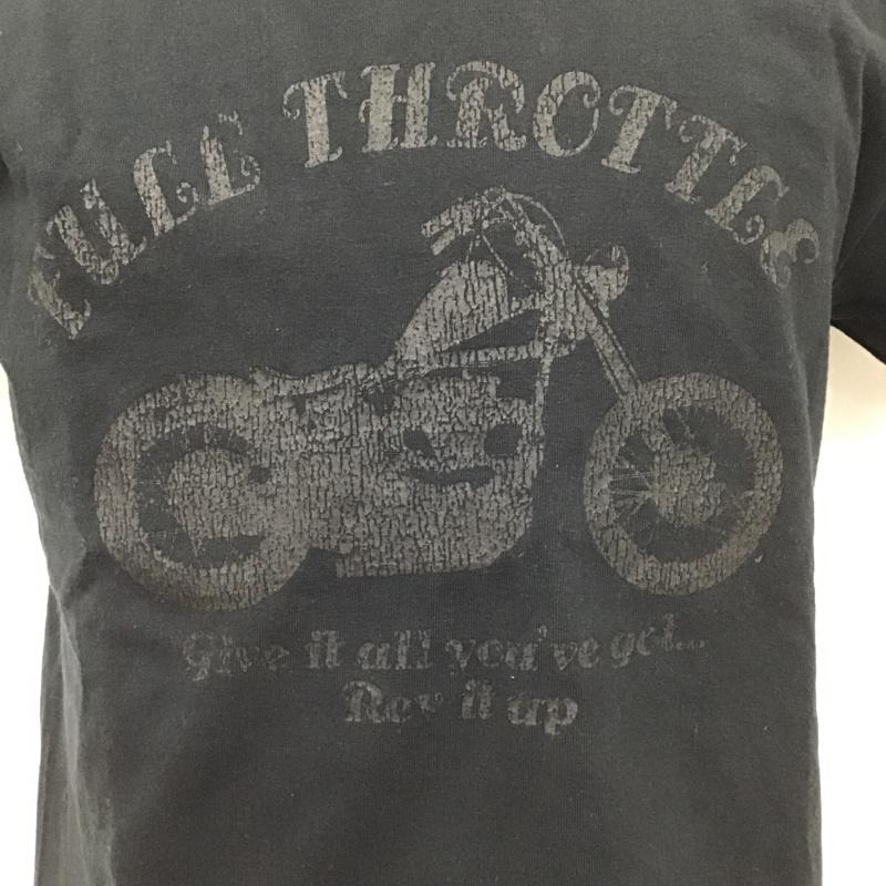 アコースティック ACOUSTIC Tシャツ 半袖 半袖カットソー プリントTシャツ クルーネックカットソー M プリント 黒 / ブラック / メンズ USED 古着 中古 10101438