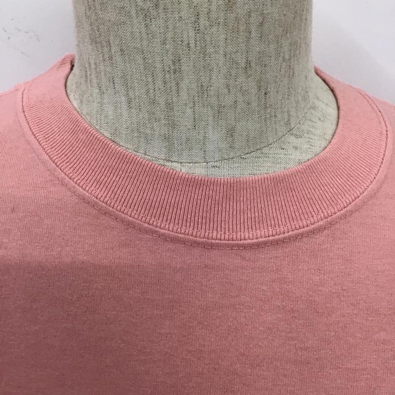 アコースティック ACOUSTIC Tシャツ 半袖 半袖カットソー プリントTシャツ クルーネックカットソー M プリント 桃 / ピンク / メンズ USED 古着 中古 10101440
