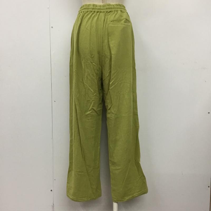フリークスストア FREAK'S STORE ボトムス ボトムス 221-3427 ワイドパンツ カジュアルパンツ フレアパンツ FREE 無地 緑 / グリーン /  レディース USED 古着 中古 10101451